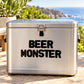 Black BEER MONSTER vinyl decal lettering