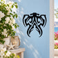 Tribal butterfly wall decal in black tribal artwork