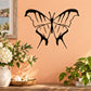 Thin tailed butterfly wall decal, black butterfly with delicate wing lines