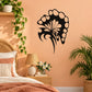 Butterfly vinyl wall decal with bold black patterned wings and body