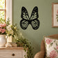 Black butterfly wall decal vinyl with white dot pattern