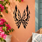 Black butterfly wall decal vinyl with intricate wing cutout design