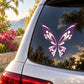 Purple butterfly vinyl decal for car window, decorative wall-style sticker