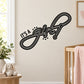 Baby shower girl text wall decal with “It’s a girl” script in black