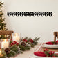 Peppermint wheel border decal, repeating black-and-white swirl wheel pattern strip