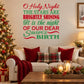 Colorful Christmas typography wall decal with O Holy Night quote