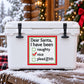 Santa message decal: 'Dear Santa' with naughty, nice, and plead 5th checkboxes
