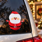 Santa Claus hugs sticker, red-and-white face and hat with arms open.