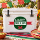 Happy Cinco de Mayo vinyl decal with green circle and red banner plus chili pepper icon