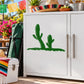 Green cactus wall decal vinyl with three cactus silhouettes and desert ground shape