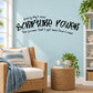 Scripture Power wall decal text quote, black lettering on light background