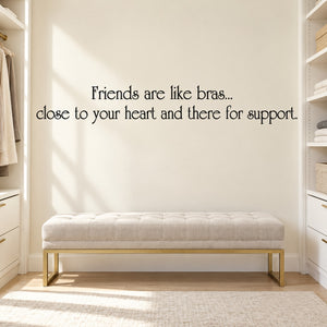 Inspirational wall decal quote text in black on a light wall