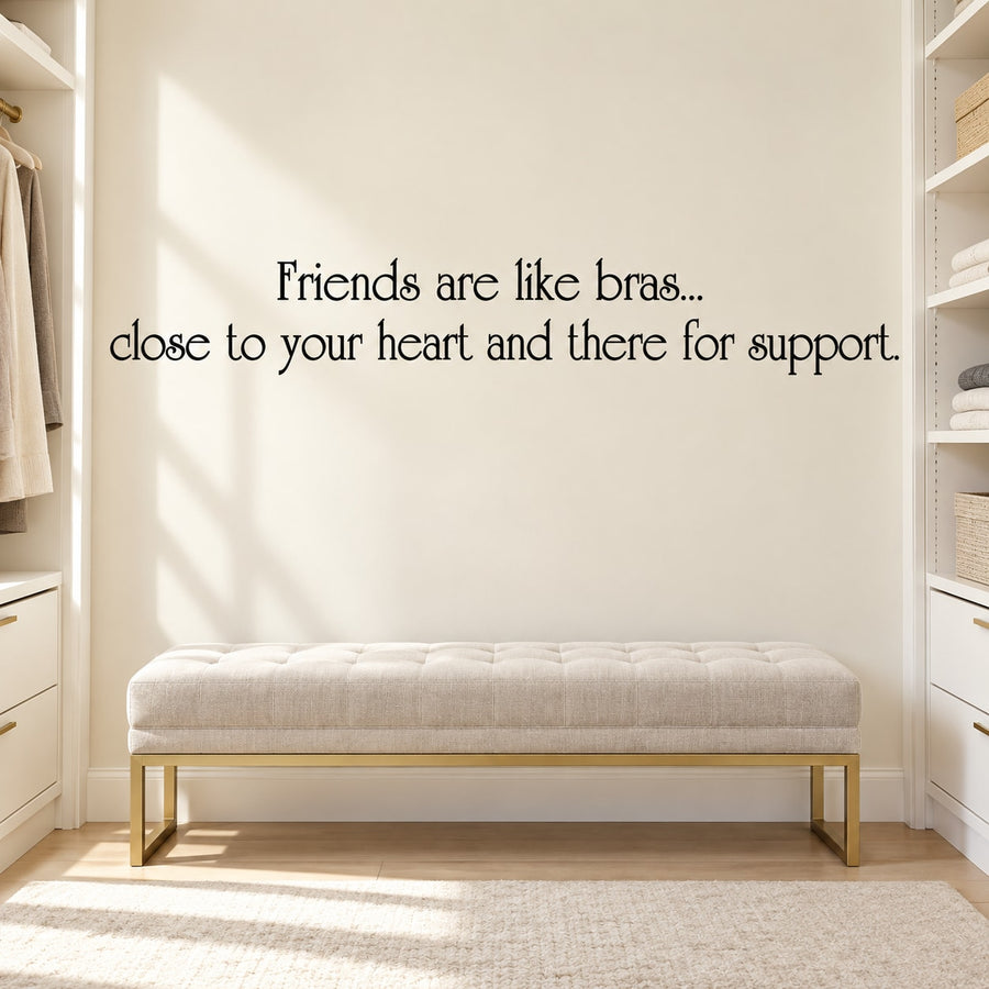 Inspirational wall decal quote text in black on a light wall
