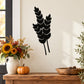 Thanksgiving wheat harvest wall decal with three black wheat stalks