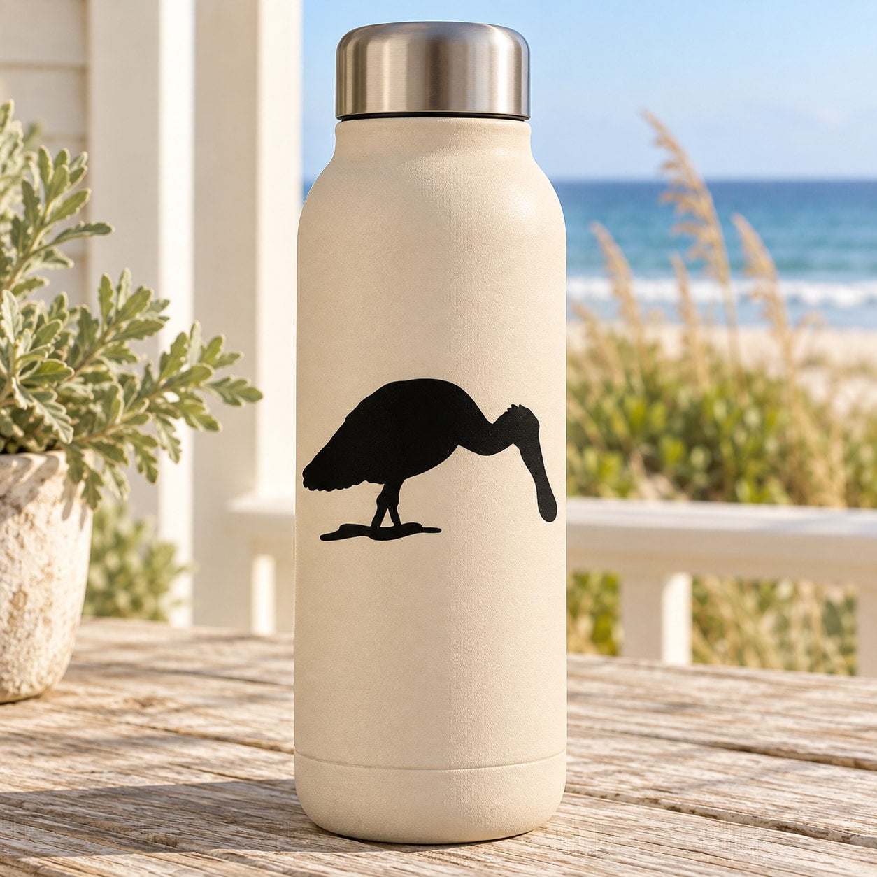 Pelican vinyl decal silhouette, black vinyl wall/car sticker