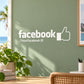 Facebook thumb decal with logo and /YourFacebook ID text