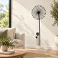 Black dandelion decal sticker set with flower head and thin stem on wall