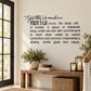 Wall decal featuring script 'Together we make a family' with definition text