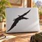 Pteranodon silhouette decal, black design on light surface