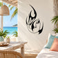 Shark fin decal with black razor-style fins on light background