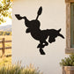 Black cartoon donkey silhouette wall decal