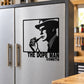 The Dope Man Cometh wall decal featuring a stylized man with headphones and bold text
