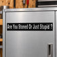 Vinyl wall decal with text: 'Are You Stoned Or Just Stupid?'