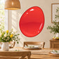 Shiny red Easter egg sticker with glossy finish