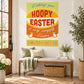 Hoopy Easter Somebunny Loves You wall sticker with bunny and orange yellow typography
