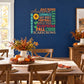 Autumn word collage wall decal with farm and fall words like hay, corn, and pumpkins