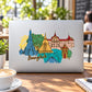Bangkok Sticker — illustrative vinyl decal application mockup. Surrounding objects are not included.