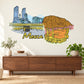 Mecca Sticker — illustrative vinyl decal application mockup. Surrounding objects are not included.