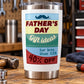 Father's Day typography decal: mustache, 'Gift ideas for less than 15$' and '40% OFF'