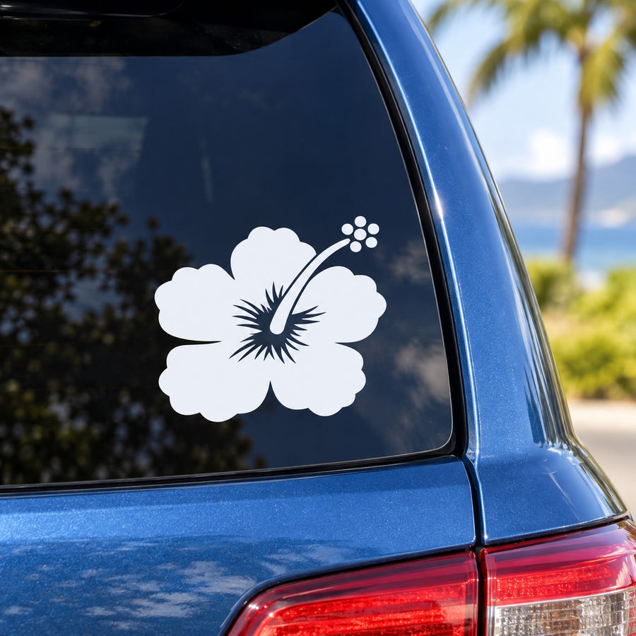 Blooming Flower Decals — illustrative vinyl decal application mockup. Surrounding objects are not included.
