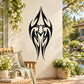 Tribal abstract frog wall decal, black tribal design