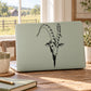 Goat head decal sticker with black line-art on light backing