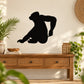 Black scratching gorilla wall decal silhouette