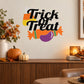Colorful Halloween wall decal reading “Trick or Treat”