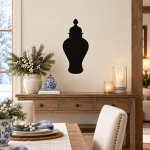 Jewish Urn Hanukkah Decal — illustrative vinyl decal application mockup. Surrounding objects are not included.