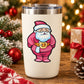 Santa vinyl wall decal sticker with cartoon Santa in red suit and white beard
