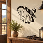 Black pegasus silhouette decal