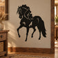 Black horse pony canter walk wall decal silhouette