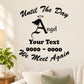 Memorial wall decal with angel graphic and customizable loving memory text