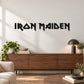 Iron Maiden Decal — illustrative vinyl decal application mockup. Surrounding objects are not included.