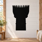 Black mosque cap decal silhouette with scalloped top