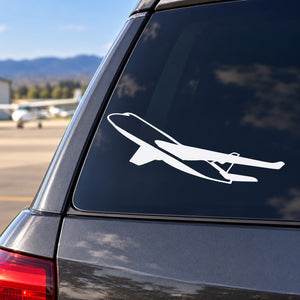 Large Airliner Flying Decal — illustrative vinyl decal application mockup. Surrounding objects are not included.