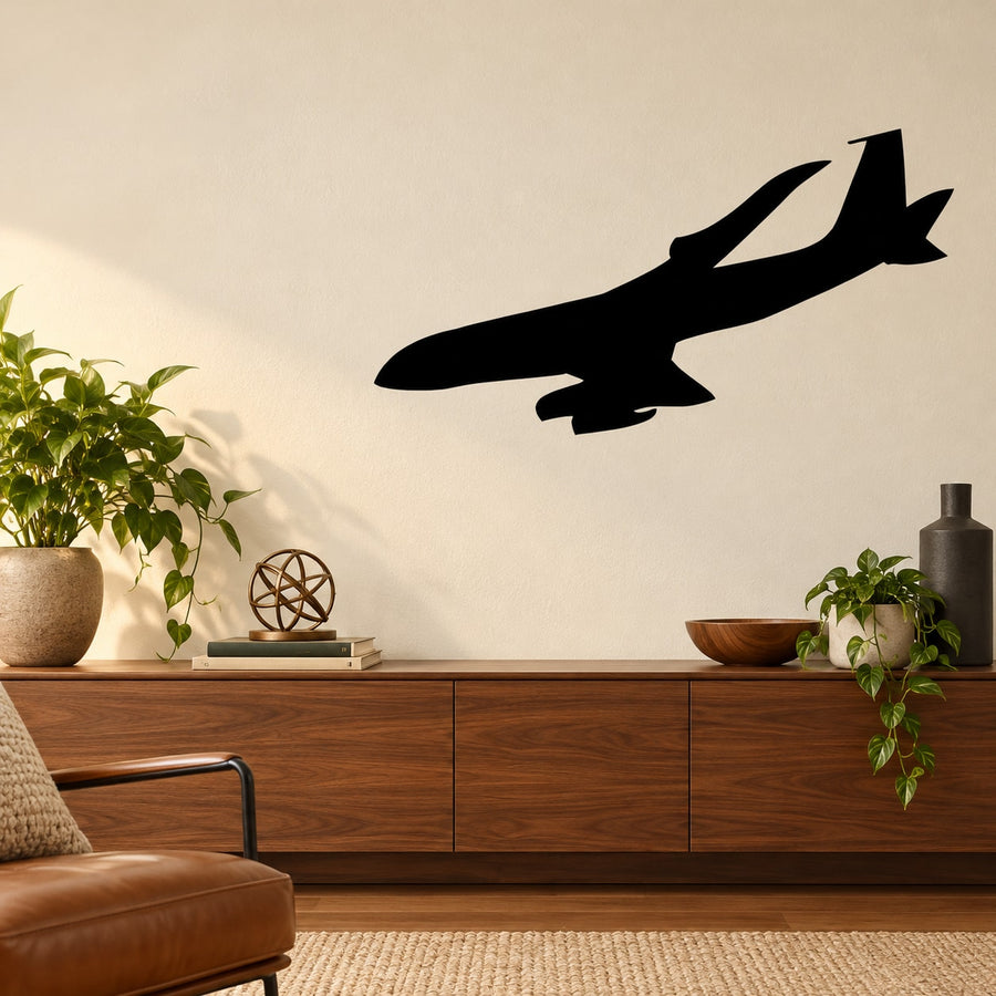 Airliner Decal — illustrative vinyl decal application mockup. Surrounding objects are not included.