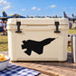 F-22 Raptor Flyover Decal — illustrative vinyl decal application mockup. Surrounding objects are not included.