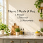 Wall decal text: I Serve 3 Meals A Day—Frozen, Take-out, Microwave