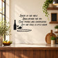 Wall decal with quote lettering and bottle, campfire, and plate icons